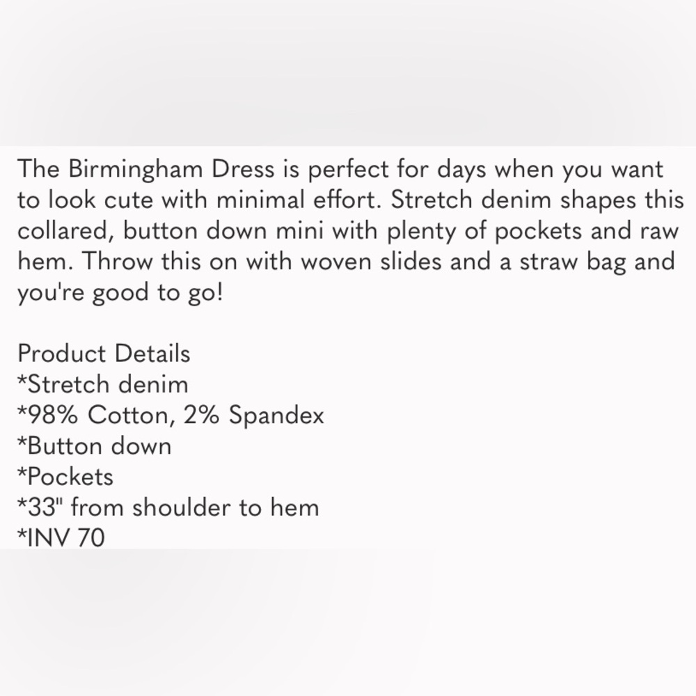 Show Me Your MuMu Light Blue Chambray Tiered Shirt Dress - Picture 3 of 5